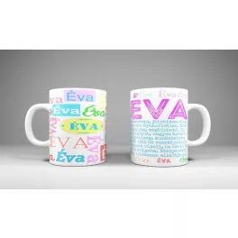 Éva - neves bögre