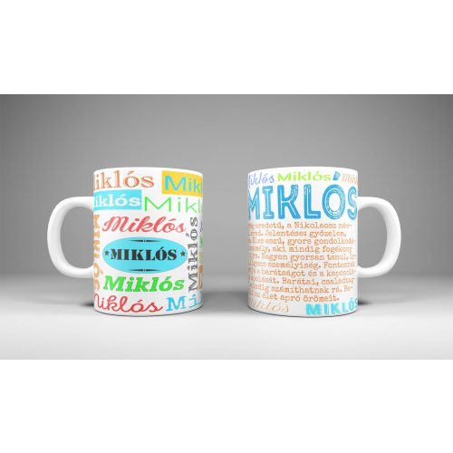 Miklós - neves bögre