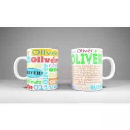 Olivér - neves bögre