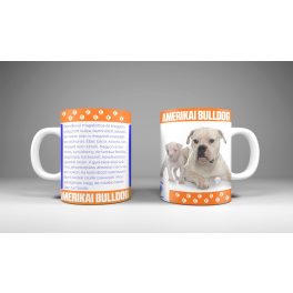 Amerikai bulldog - állatos bögre