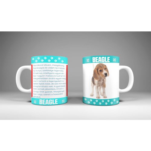 Beagle - állatos bögre