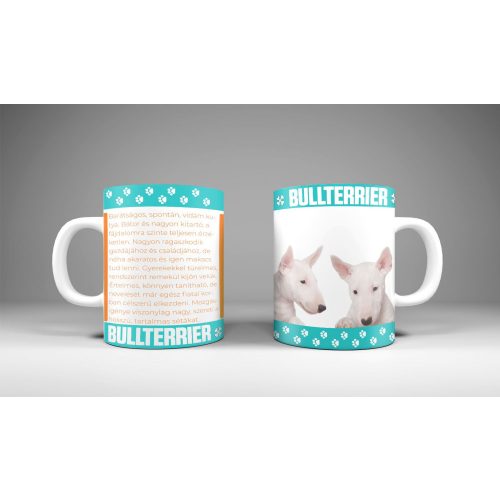 Bullterrier - állatos bögre