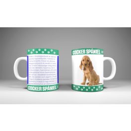 Cocker spániel - állatos bögre