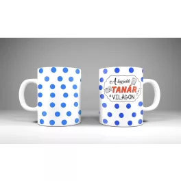Tanár - pöttyös bögre