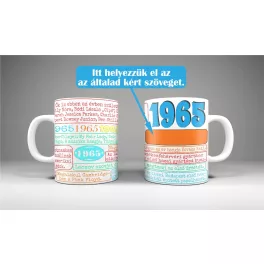 1965 - egyedi évszámos bögre
