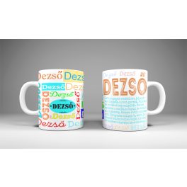 Dezső - neves bögre