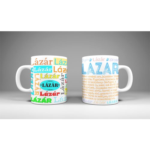Lázár - neves bögre