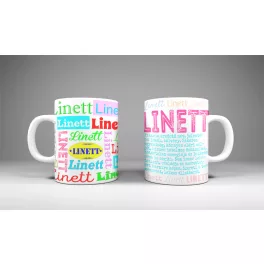 Linett - neves bögre