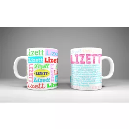 Lizett - neves bögre