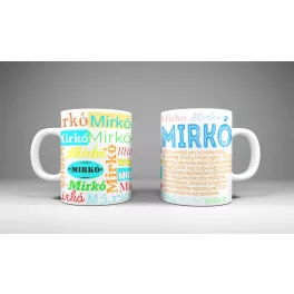 Mirkó - neves bögre