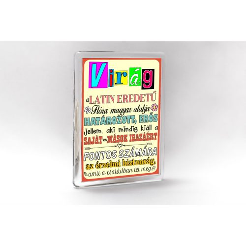 Virág - neves mágnes