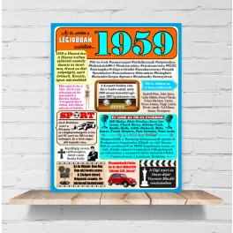 1959 - évszámos dekorkép