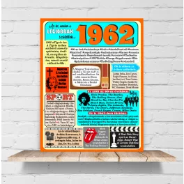1962 - évszámos dekorkép