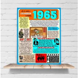 1965 - évszámos dekorkép