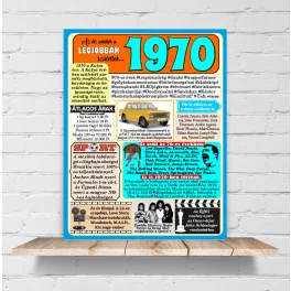 1970 - évszámos dekorkép