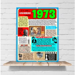 1973 - évszámos dekorkép