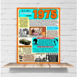 1975 - évszámos dekorkép