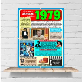 1979 - évszámos dekorkép