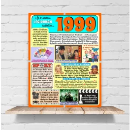 1999 - évszámos dekorkép