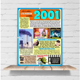 2001 - évszámos dekorkép