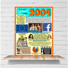 2004 - évszámos dekorkép