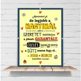 Nagyinál - családos dekorkép