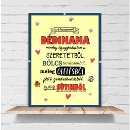 Dédimama - családos dekorkép